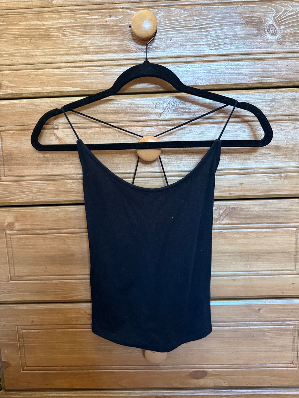 American Eagle Outfitters Black Crisscross Strap Cami